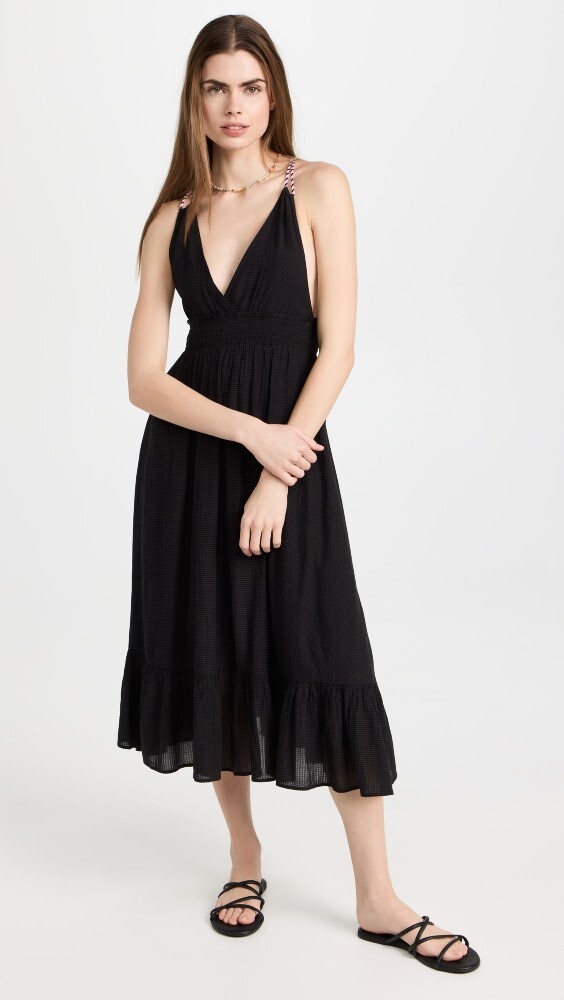

Платье макси Scotch & Soda Smock Waistband, черный