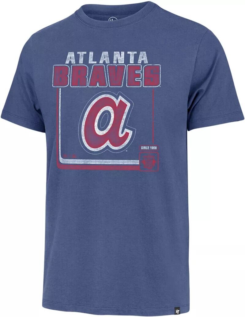 

Мужская футболка Atlanta Braves Royal Cooperstown Borderline Franklin '47