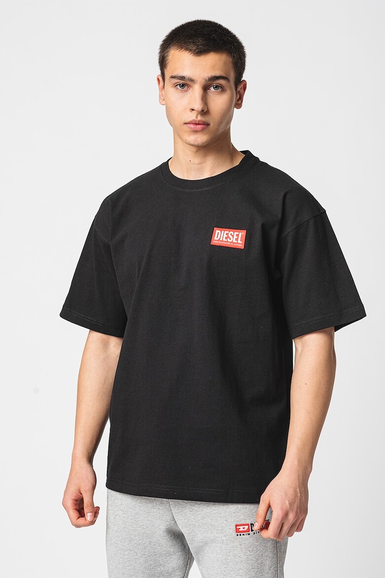 

Хлопковая футболка оверсайз Nlabel Diesel, красный