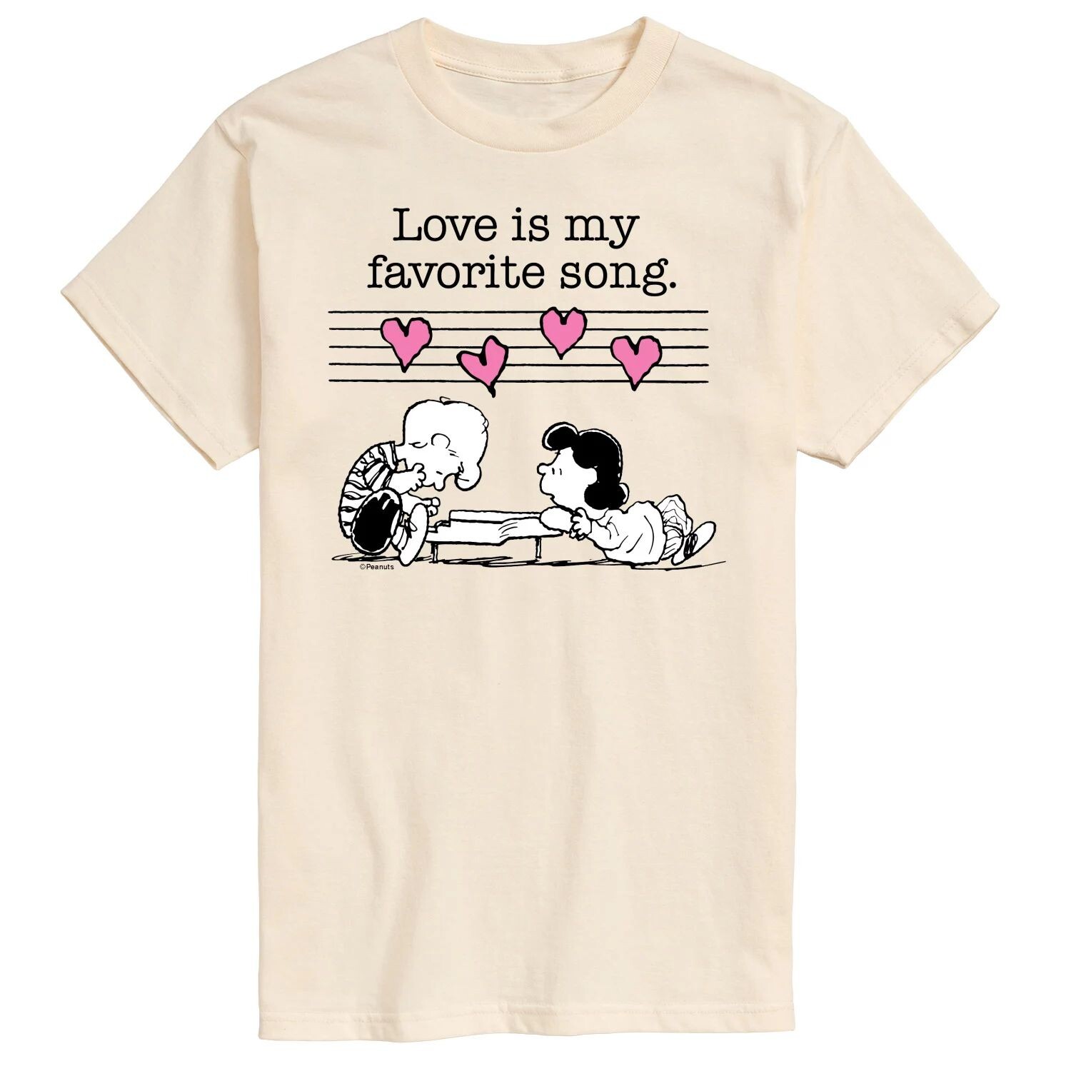 

Мужская футболка Peanuts Valentine Piano Tee Licensed Character