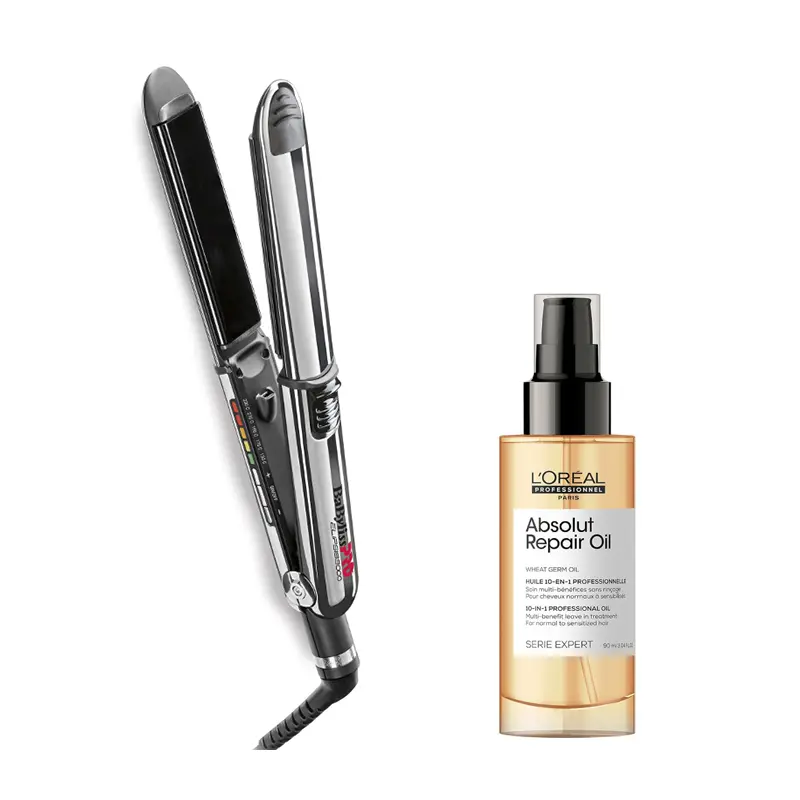 

Набор для укладки волос: выпрямитель для волос 31мм - черный Babyliss Pro Elipsis And Absolut Repair Oil 10In1, 90 мл