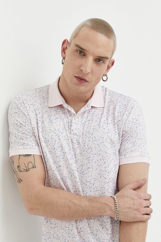 

Футболка-поло Abercrombie & Fitch, розовый