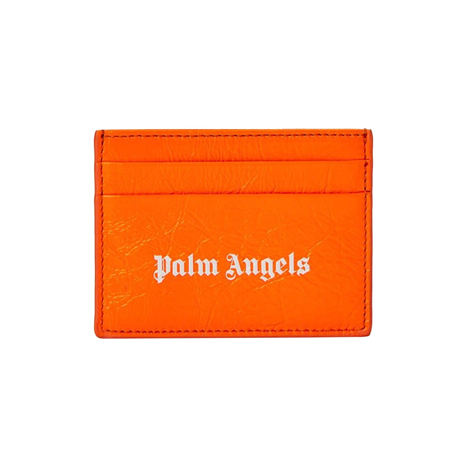 

Яркая визитница Palm Angels с логотипом, оранжевый