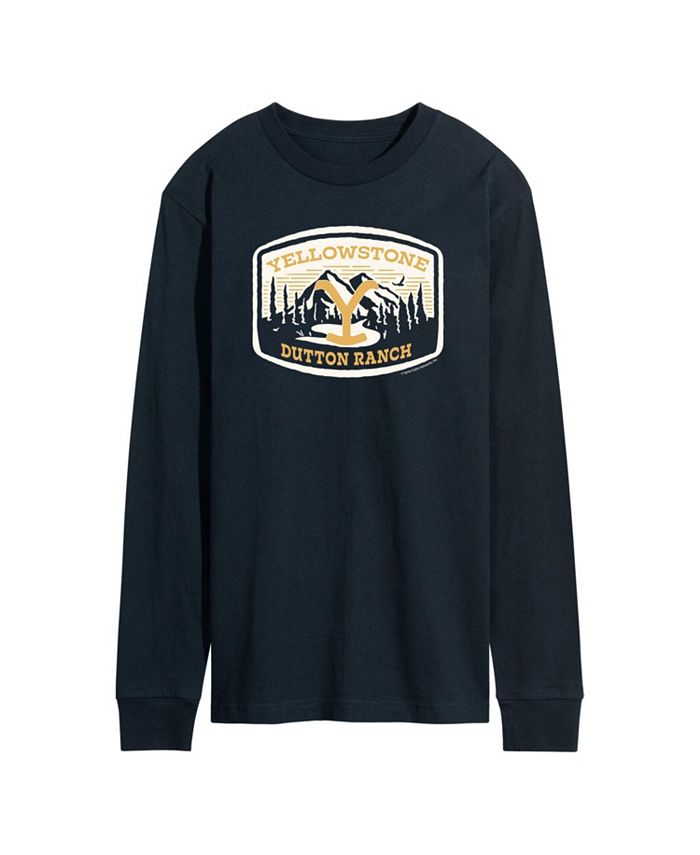 цена Мужская футболка с длинным рукавом Yellowstone Mountain Scene AIRWAVES, синий