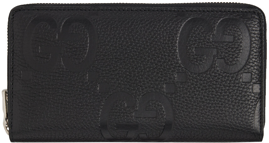 

Черный континентальный кошелек Jumbo GG Gucci