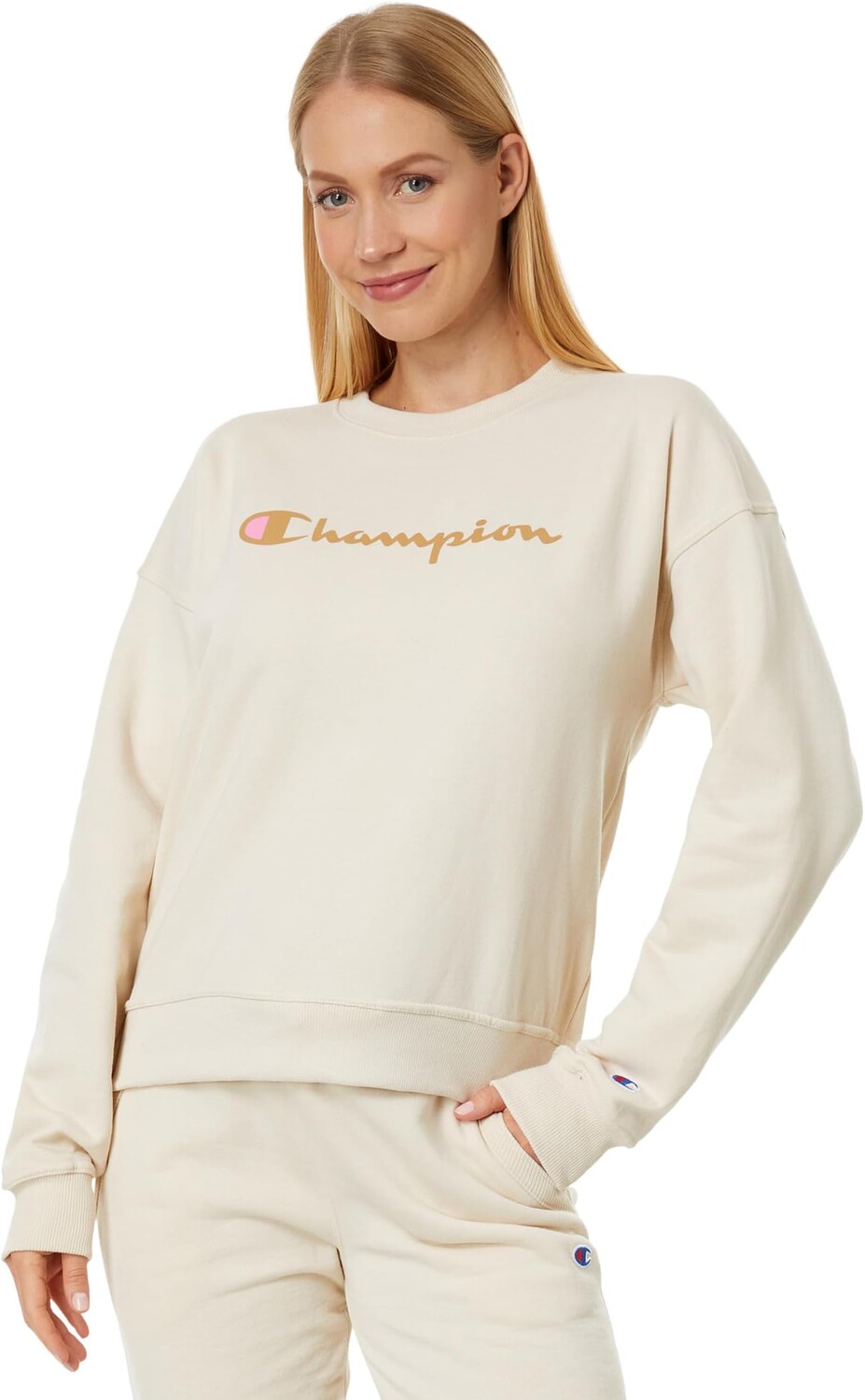 

Толстовка Powerblend Relaxed Crew Champion, цвет Fresh Skin Tan