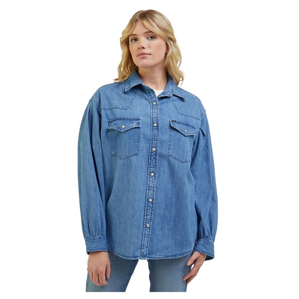 Рубашка с длинным рукавом Lee Seasonal Western, синий