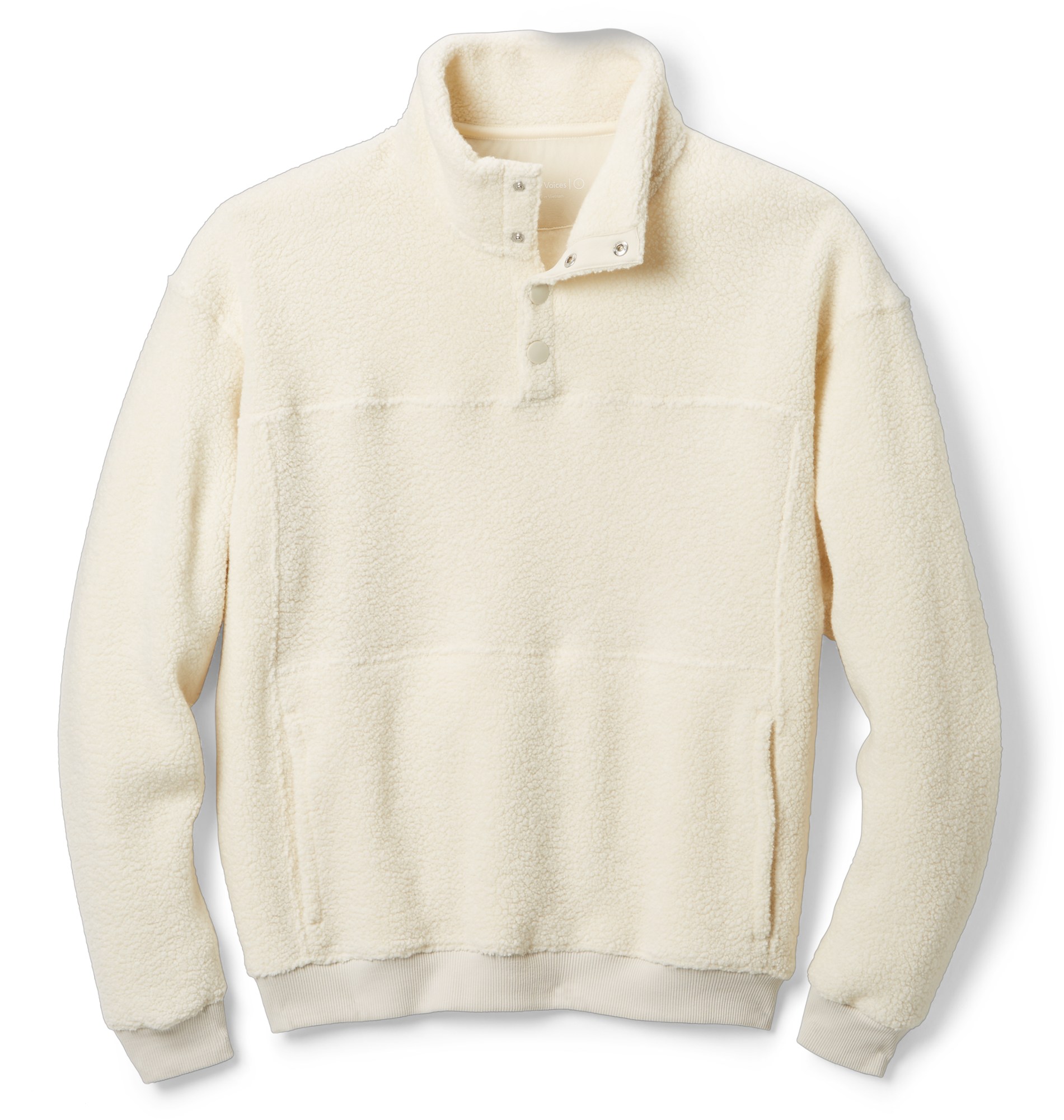 Пуловер MegaFleece Snap Up — мужской Outdoor Voices, белый цена и фото