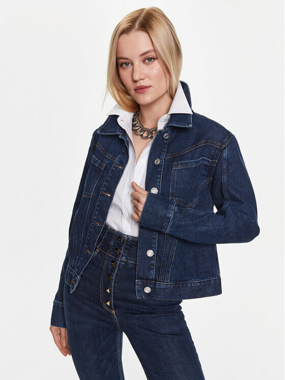

Джинсовая куртка узкого кроя Trussardi, синий