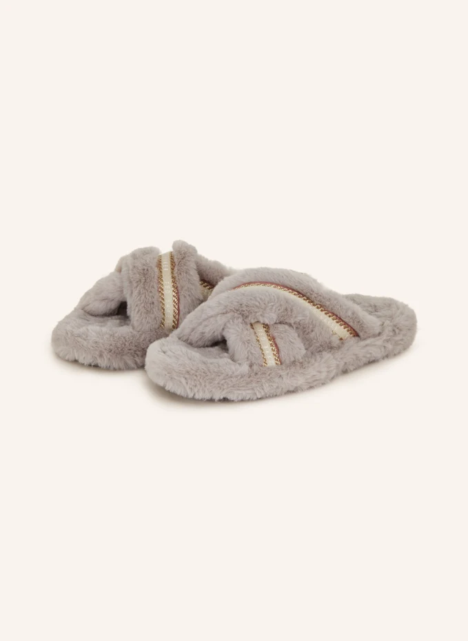 

Мюли topply с искусственным мехом Ted Baker, серый