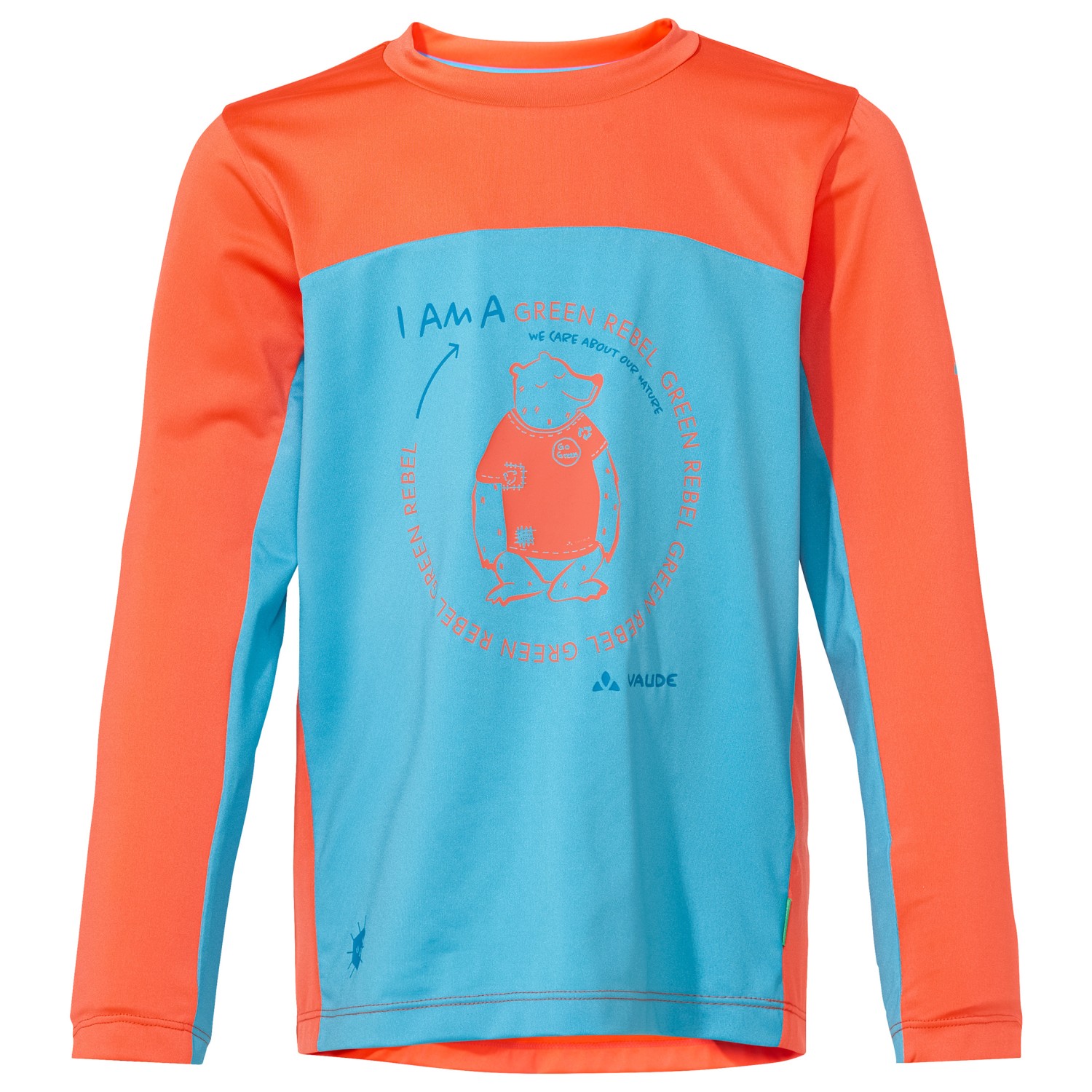 Функциональная рубашка Vaude Kid's Solaro L/S T Shirt II, цвет Crystal Blue фото