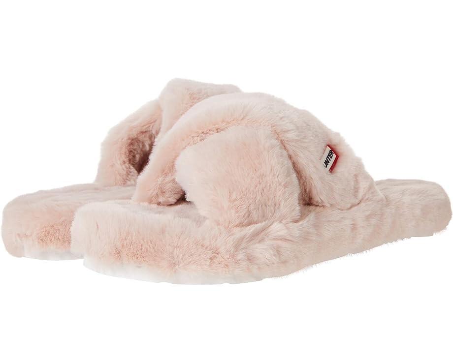 

Сандалии Hunter Faux Fur Flatform Slide, цвет Azalea Pink