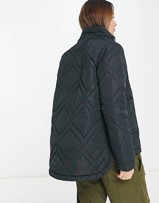 

Черная стеганая куртка Barbour Elin, Черный