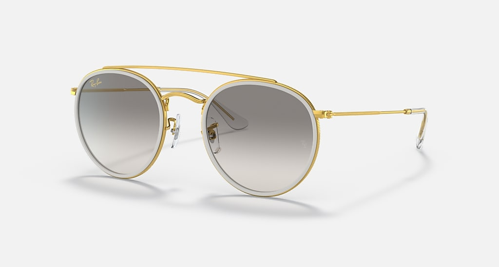 

Солнцезащитные очки Ray-Ban ROUND DOUBLE BRIDGE, прозрачный серый