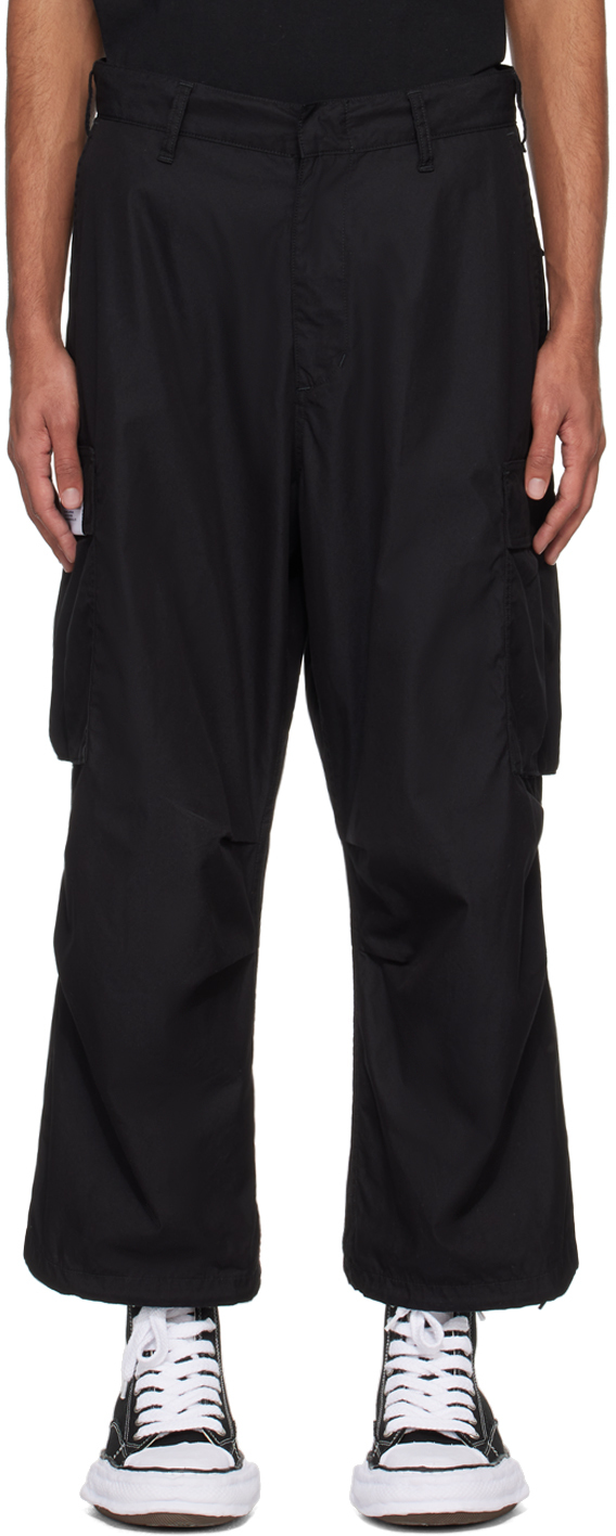 Черные широкие брюки-карго Neighborhood черные широкие брюки карго hugo harameri