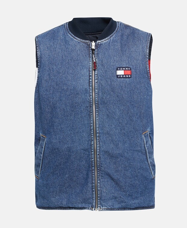 

Двусторонний стеганый жилет Tommy Jeans, синий