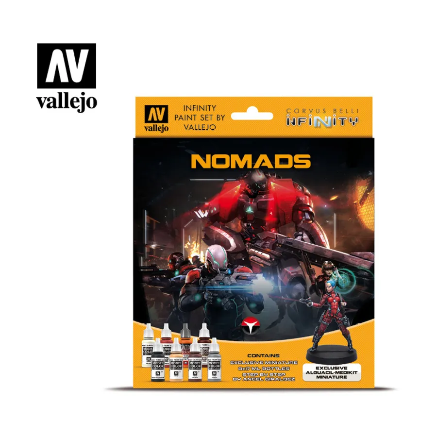 

Corvus Belli Infinity - Набор красок Nomads, Paint Sets (Vallejo)