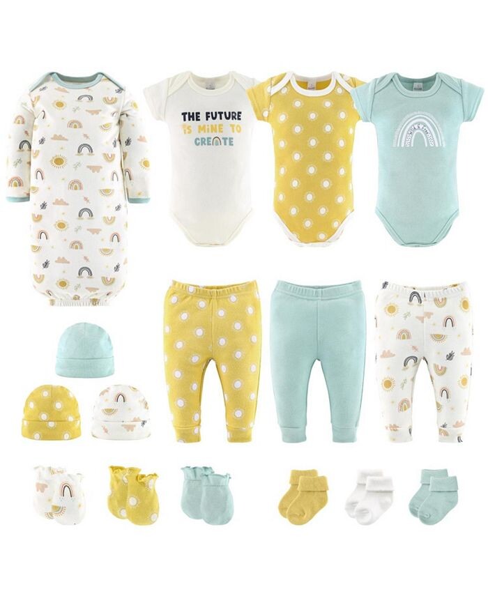 

Подарочный набор Layette из 16 предметов для новорожденных мальчиков Sunny Side Up The Peanutshell, мультиколор
