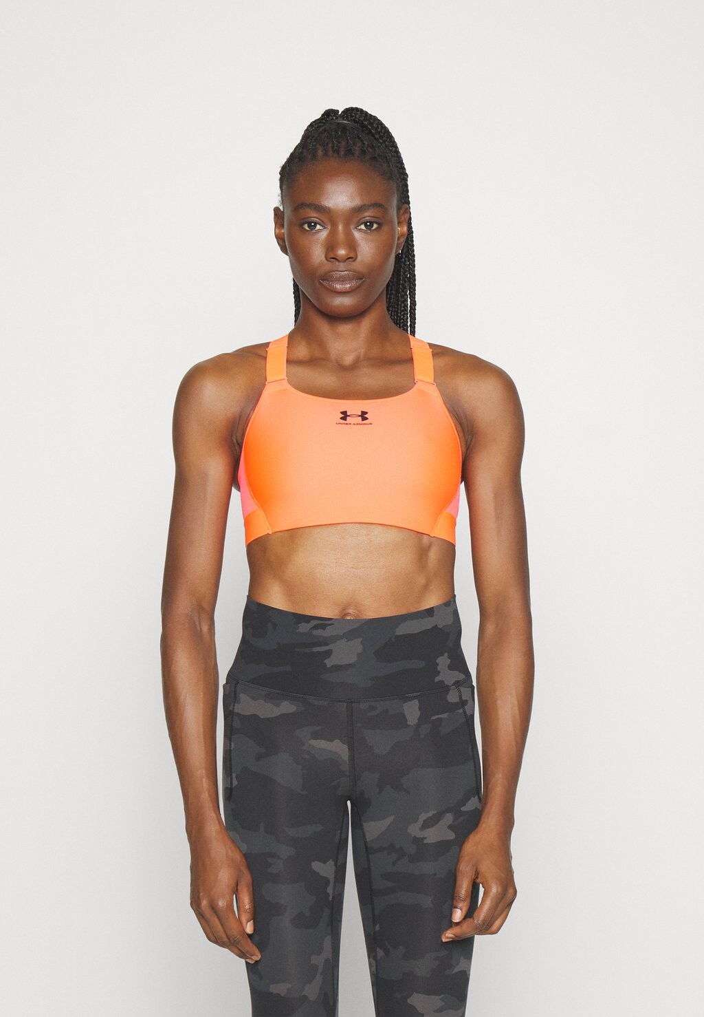 

Спортивный бюстгальтер с высокой поддержкой Under Armour, неоновый оранжевый