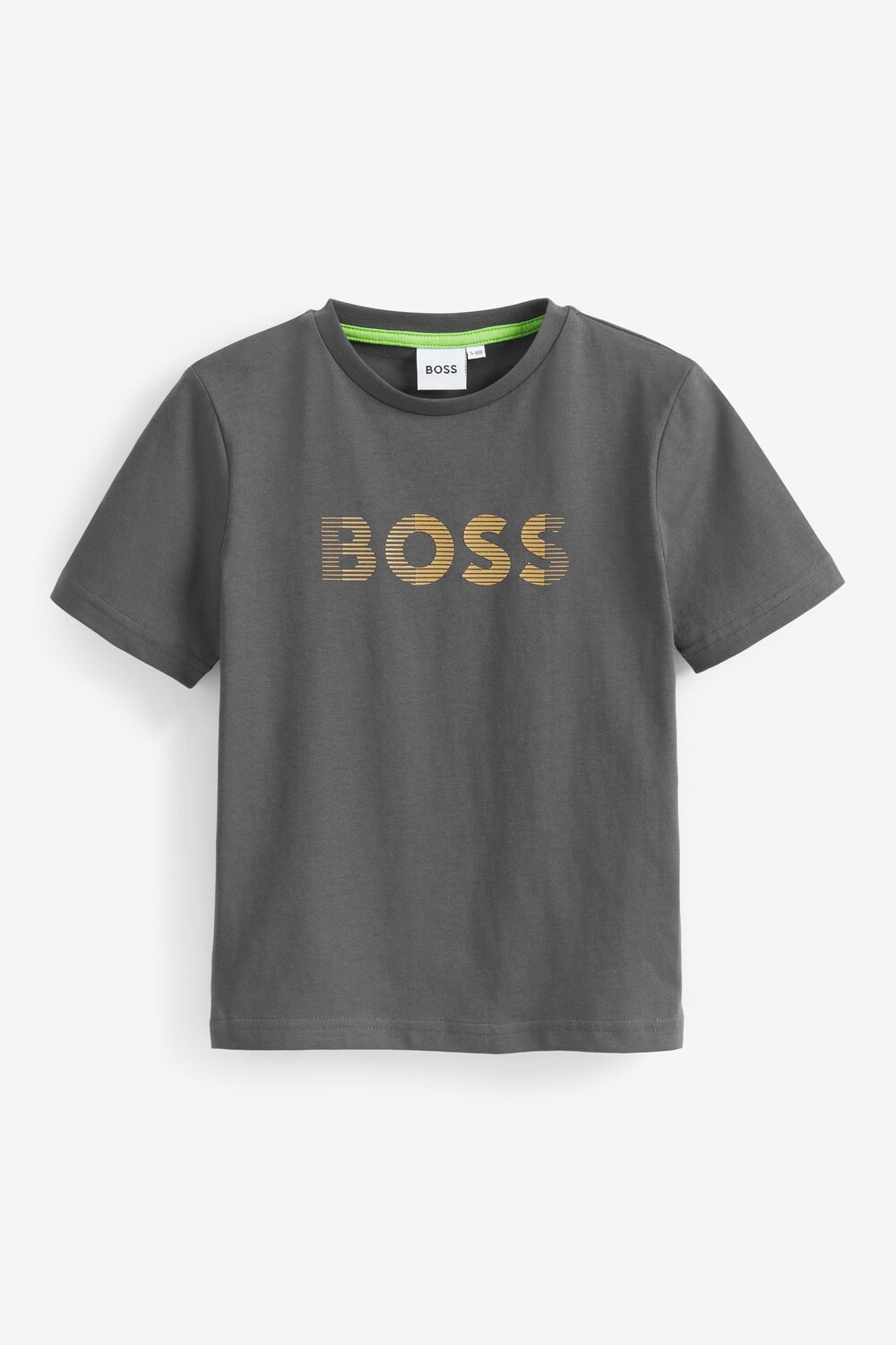

Графитовая футболка с логотипом BOSS, серый