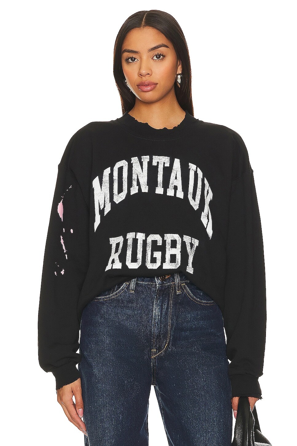 

Толстовка firstport Montauk Rugby Rugged Crewneck, цвет Washed Black