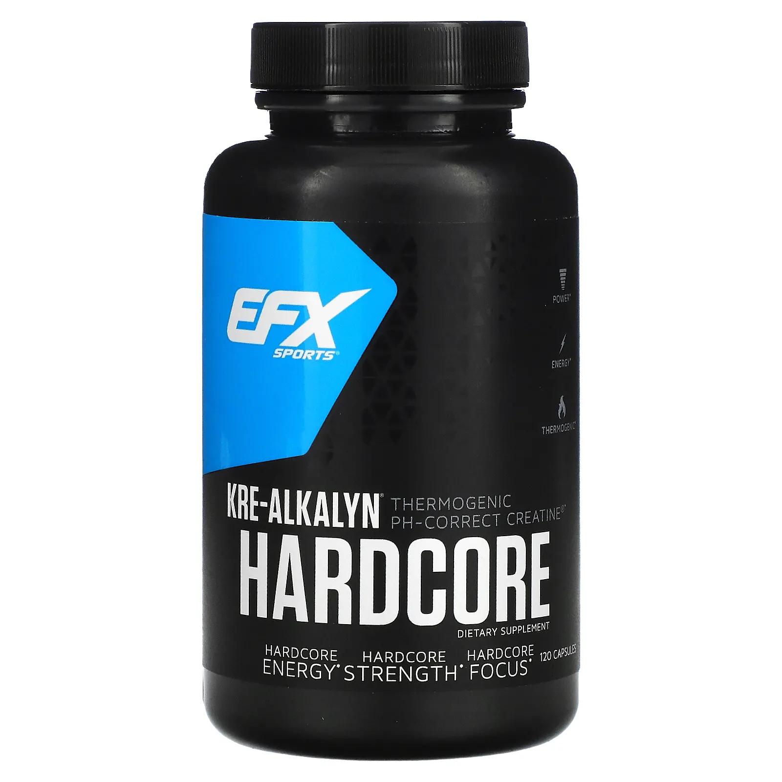 цена EFX Sports Kre-Alkalyn Hardcore 120 капсул
