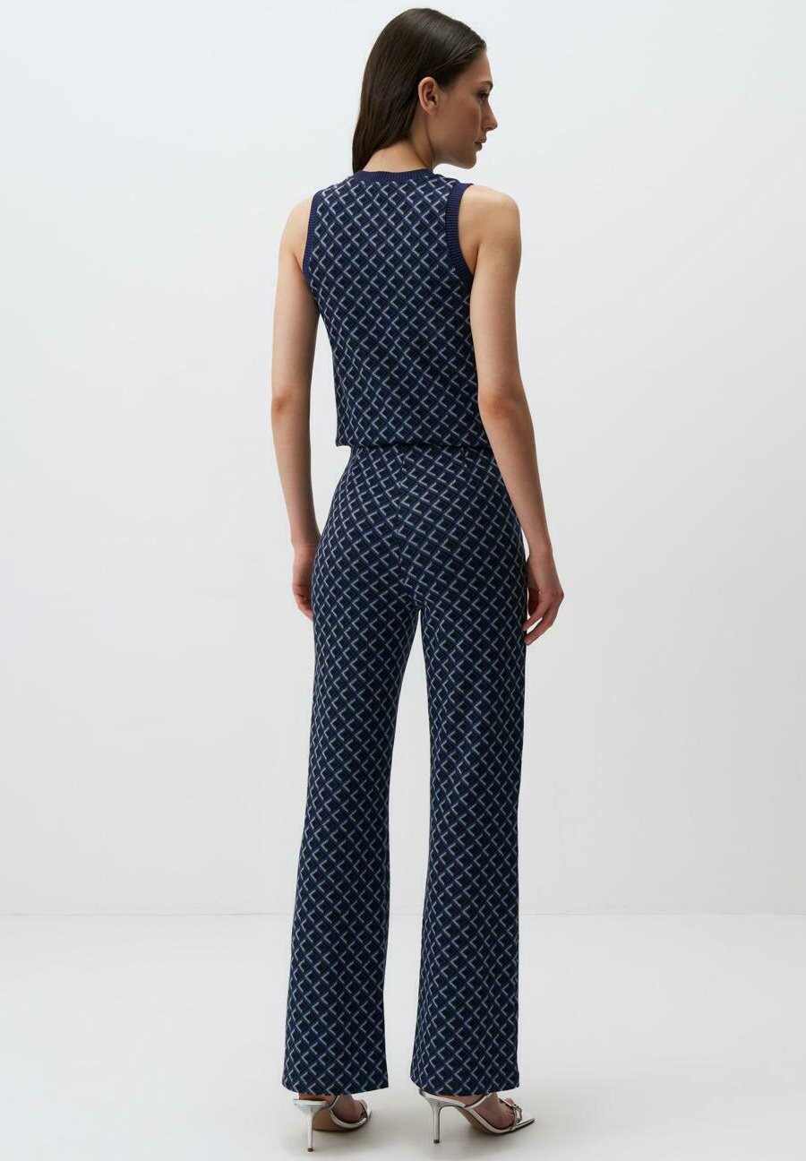 

Брюки Geometric Patterned Jimmy Key, темно-синие