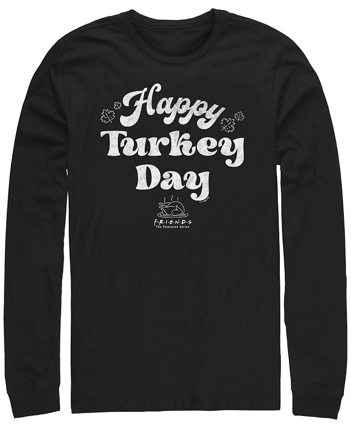 Мужская футболка с длинными рукавами ко Дню друзей Турции Fifth Sun, черный фигурка утка tubbz friends – чендлер бинг 9 см