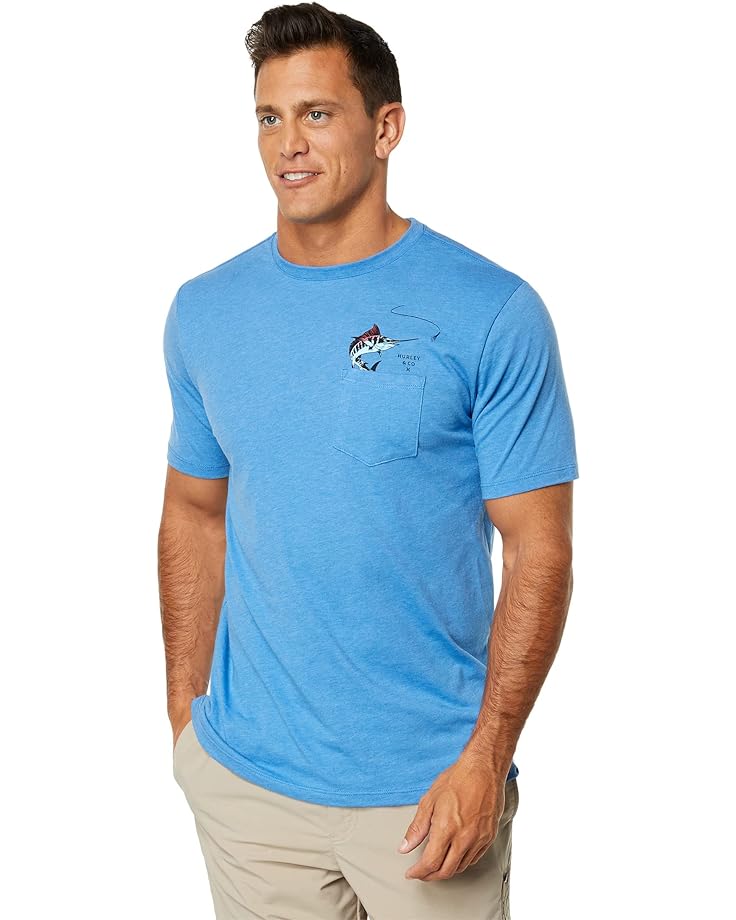 футболка hurley fastlane usa цвет sea view Футболка Hurley Trolling Pocket Short Sleeve Tee, цвет Sea View