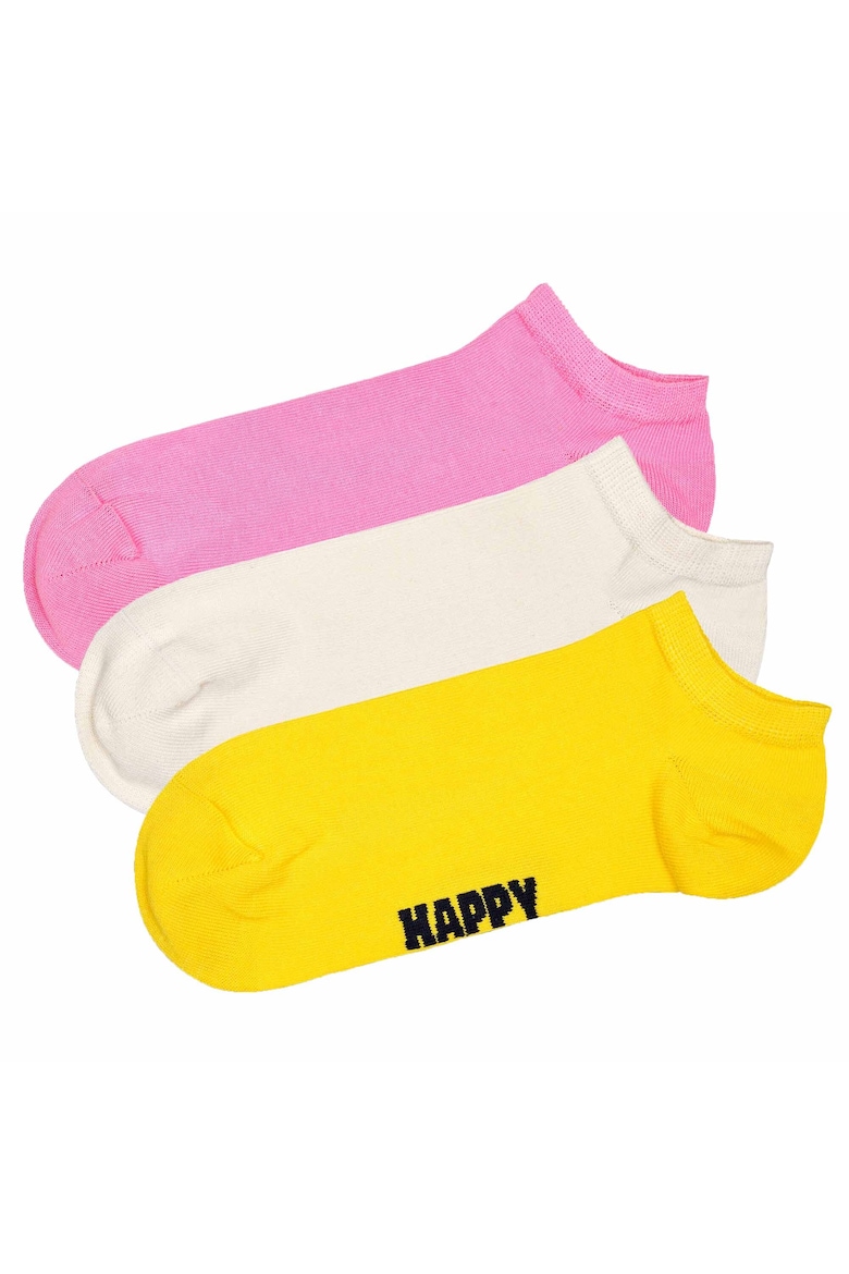Носки до щиколотки — 3 пары Happy Socks, белый