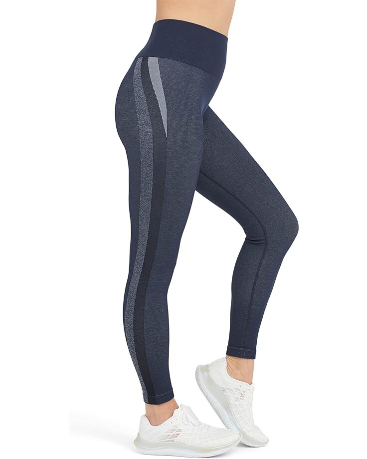 

Брюки Spanx Spanx Active Seamless Track Stripe Leggings, цвет Navy Haze