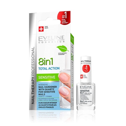 Total Action 8In1 Сыворотка для наращивания ногтей 12 мл - Уход за ногтями и лечение, Eveline Cosmetics
