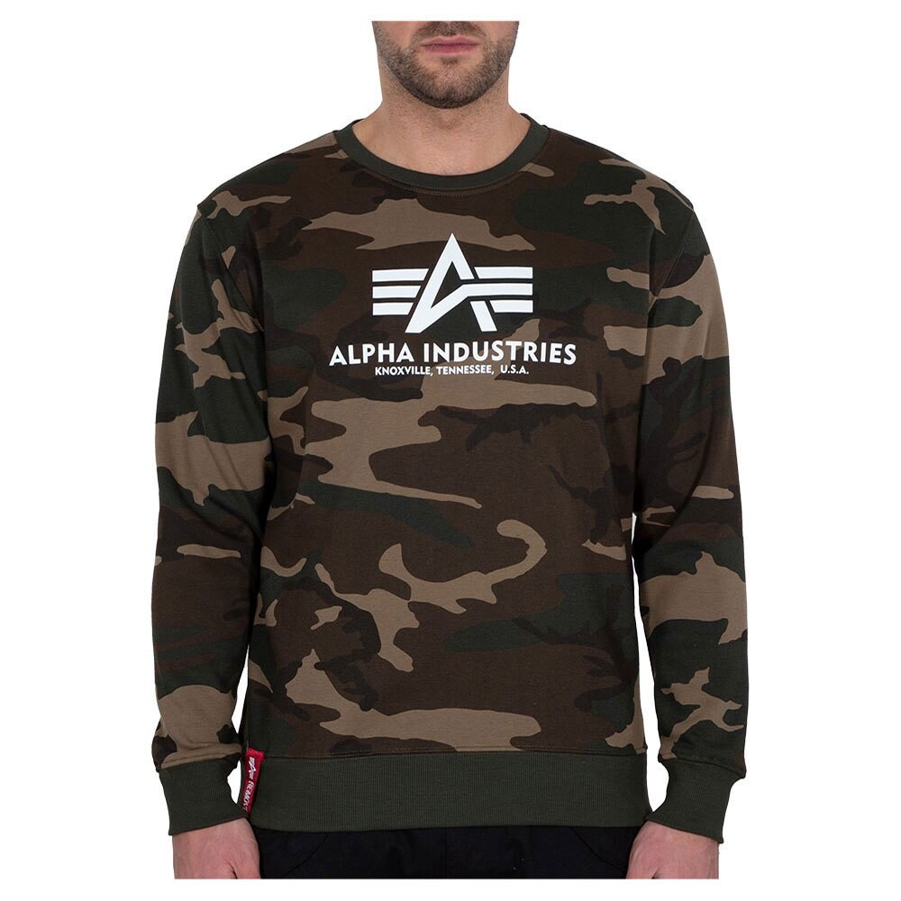 

Толстовка Alpha Industries Basic Camo, коричневый