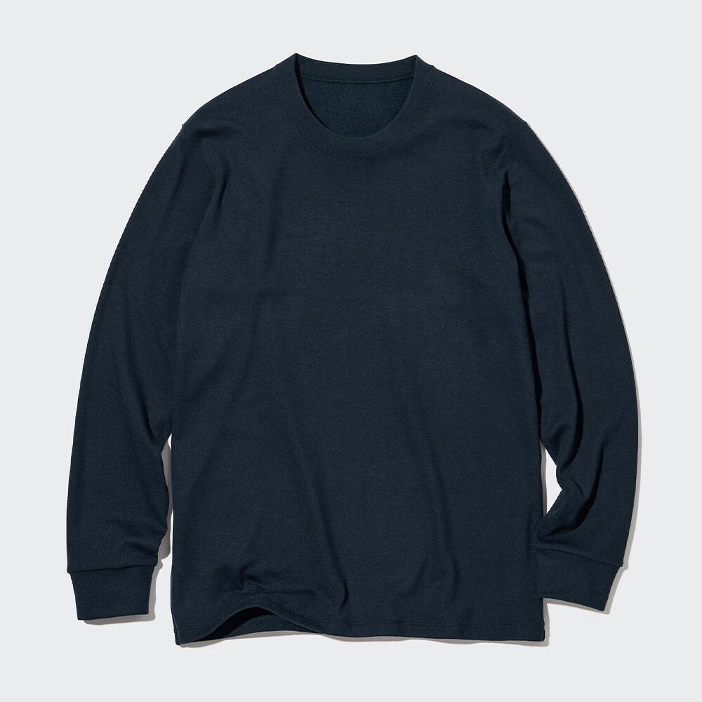 

Мужскоенижнее белье Uniqlo HEATTECH круглым вырезом, темно-синий