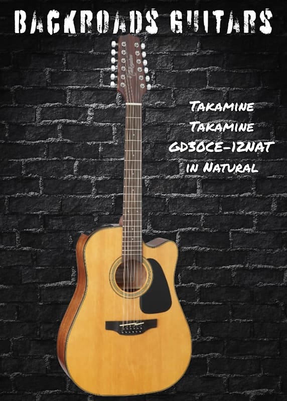 Акустическая гитара Takamine GD30CE-12NAT in Natural oscar schmidt od312ce b a 12 струнная электроакустическая гитара dreadnought цвет черный