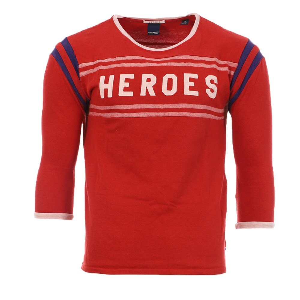 

Футболка Scotch & Soda Heroes 3/4 sleeve T-shirt, красный