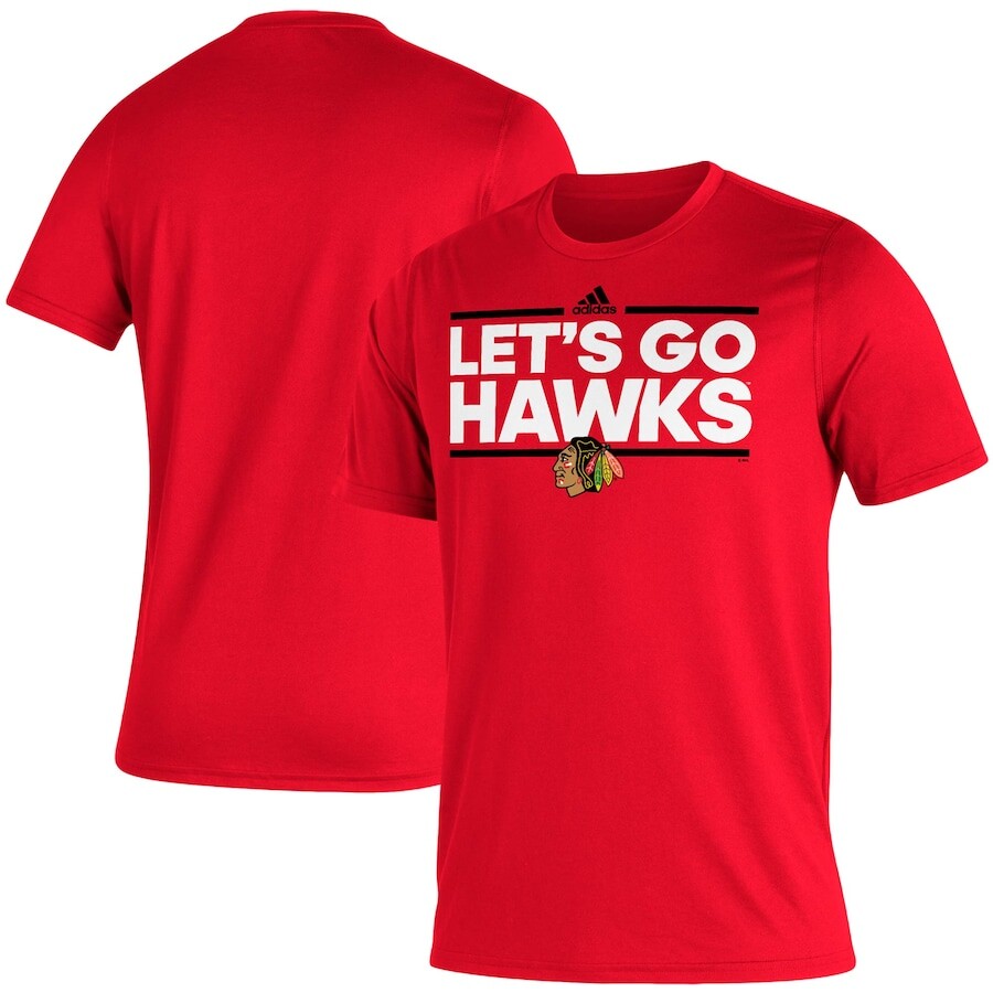 

Футболка с коротким рукавом adidas Chicago Blackhawks, красный