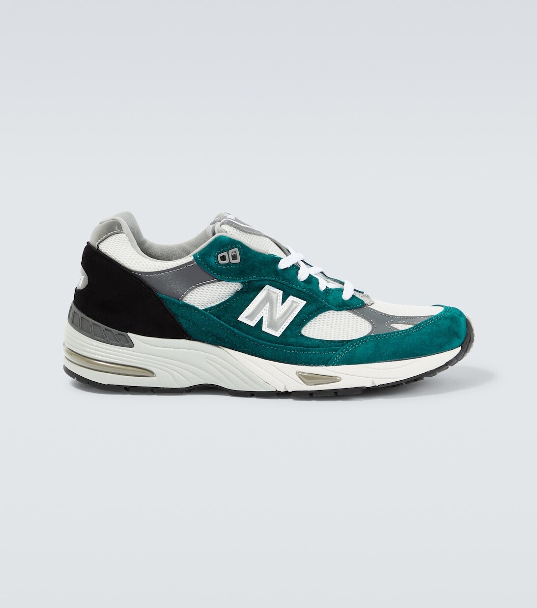

Кроссовки Made in UK 991 из замши и сетки New Balance, разноцветный