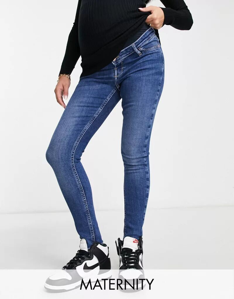 

Голубые джинсы для беременных River Island