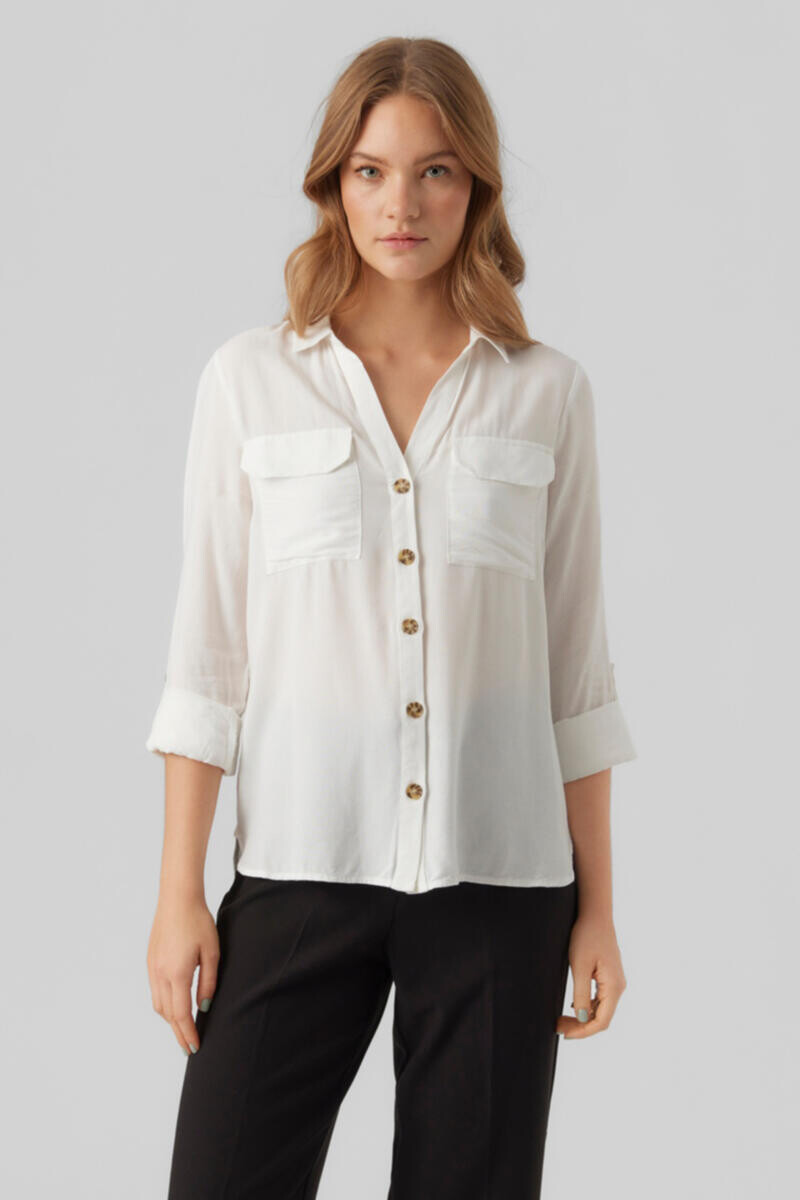

Полосатая рубашка Vero Moda, белый