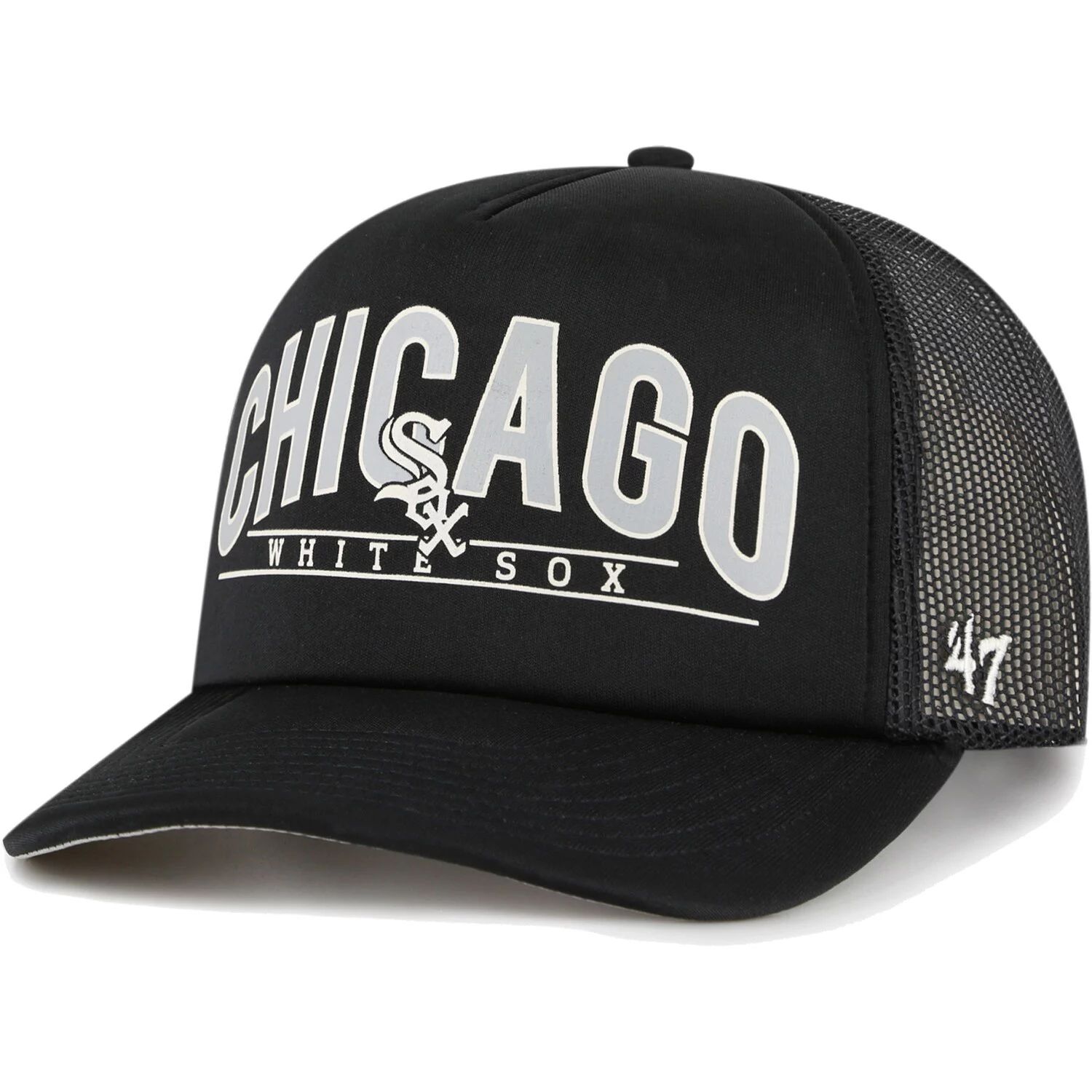 Мужская кепка Snapback из пеноматериала '47 Chicago White Sox Backhaul Black Chicago