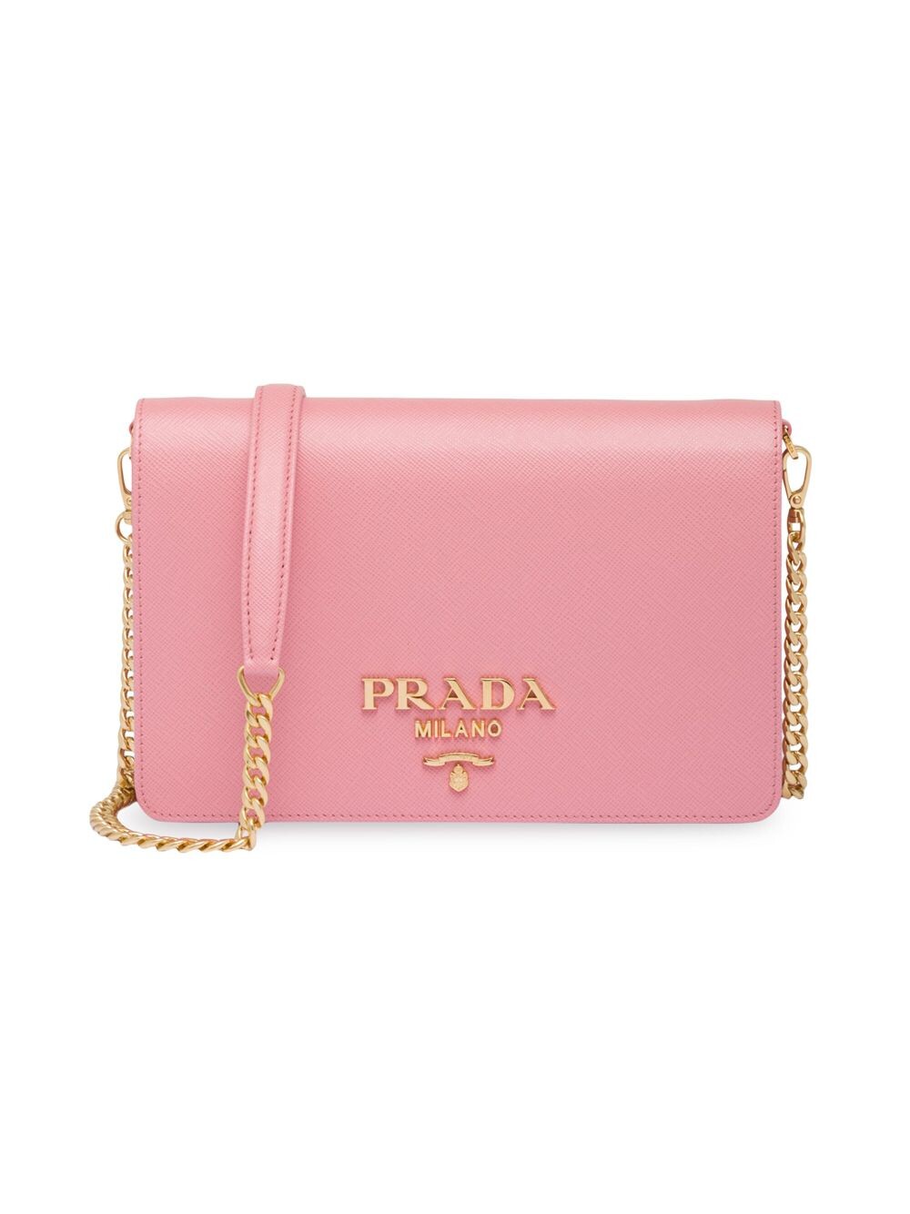 

Мини-сумка из сафьяновой кожи Prada, розовый