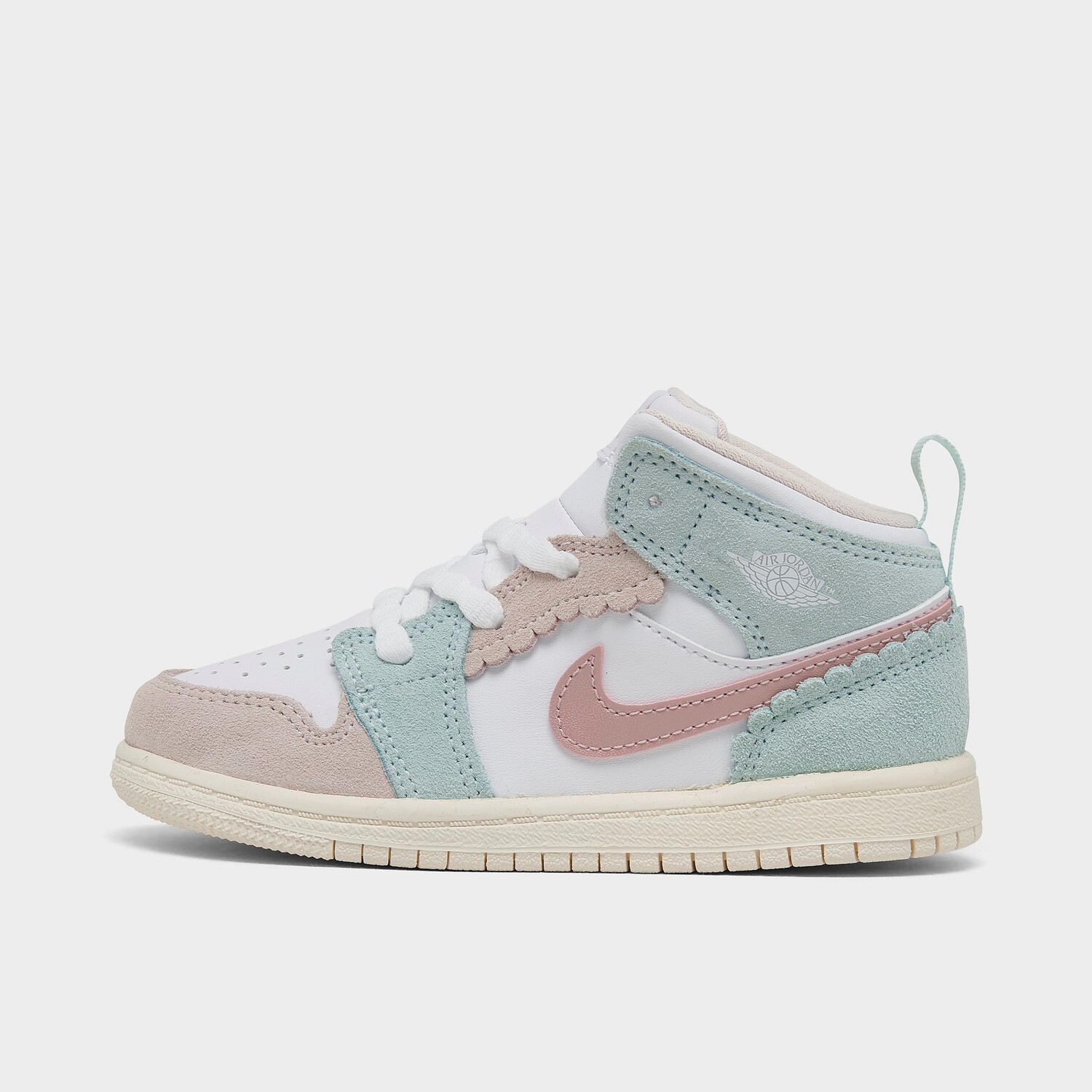 

Повседневная обувь Air Jordan Retro 1 Mid SE для девочек (для малышей), розовый