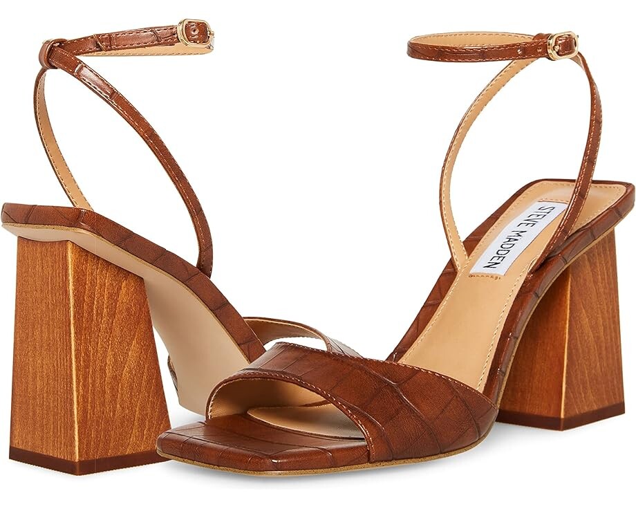 

Туфли Steve Madden Rozlyn Heeled Sandal, цвет Brown Croco