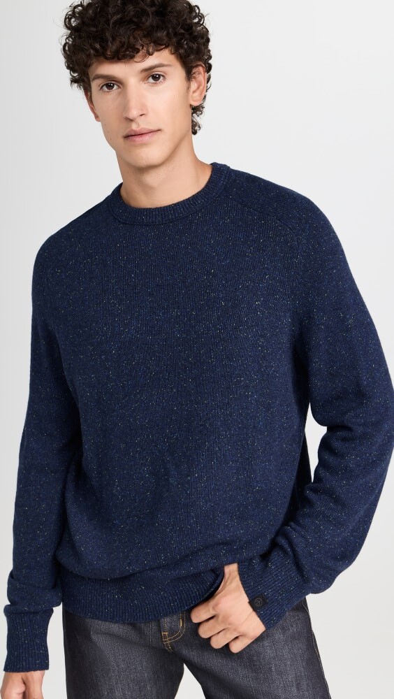 

Свитер Rag & Bone Donegal Silk Blend Harlow Crew, нави