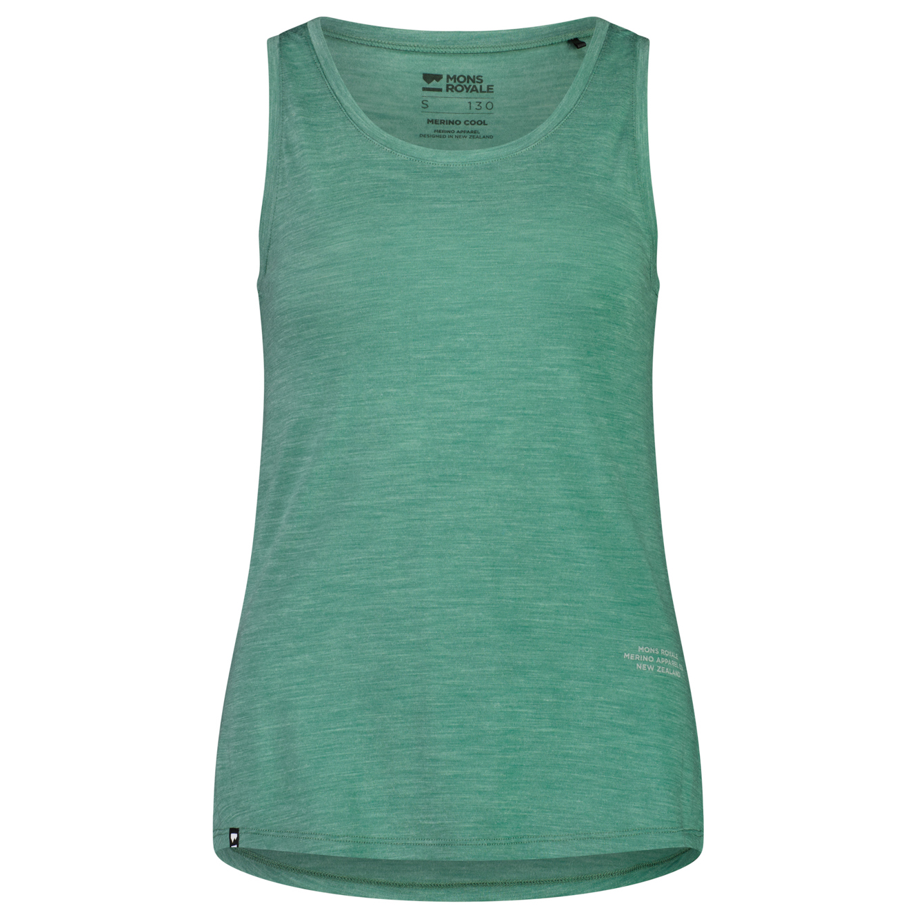 Рубашка из мериноса Mons Royale Women's Zephyr Merino Cool Tank, цвет Smokey Green