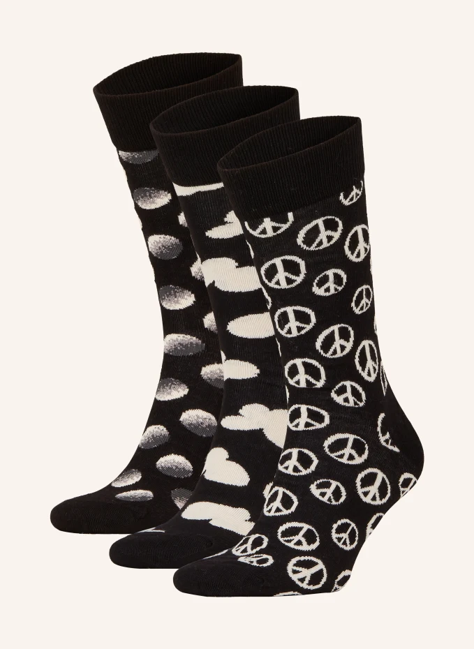 

Комплект из 3 носков в подарочной упаковке Happy Socks, черный