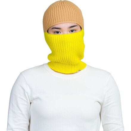 

Ребристая балаклава с цветными блоками Verloop, цвет Camel/Yellow