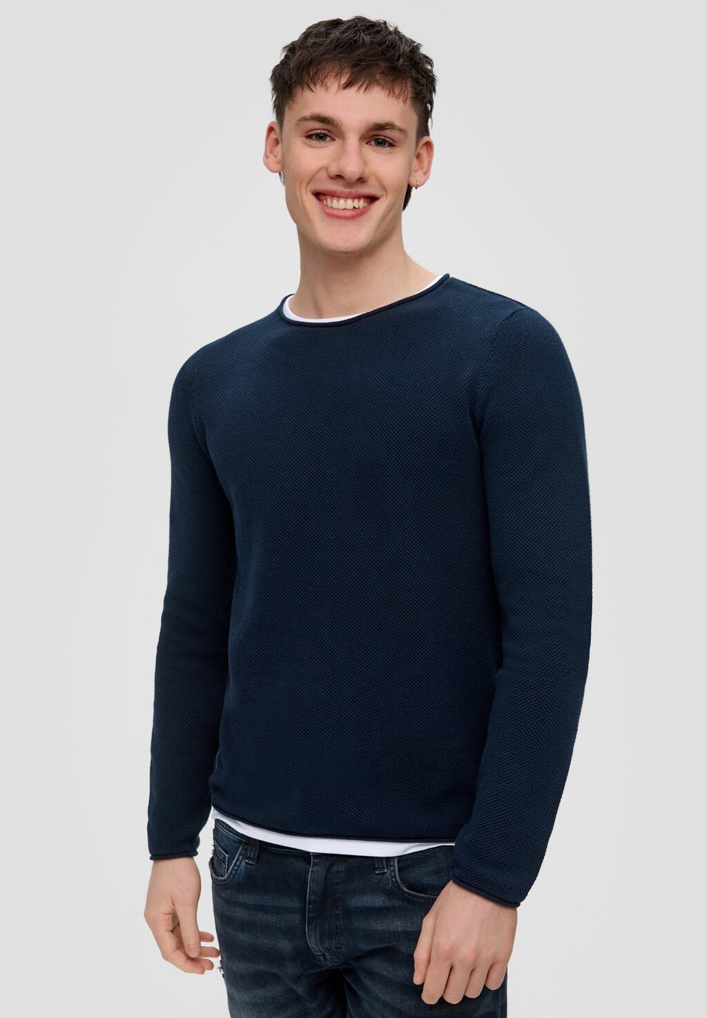 

Вязаный свитер IN LAYERING-OPTIK QS, цвет tiefblau