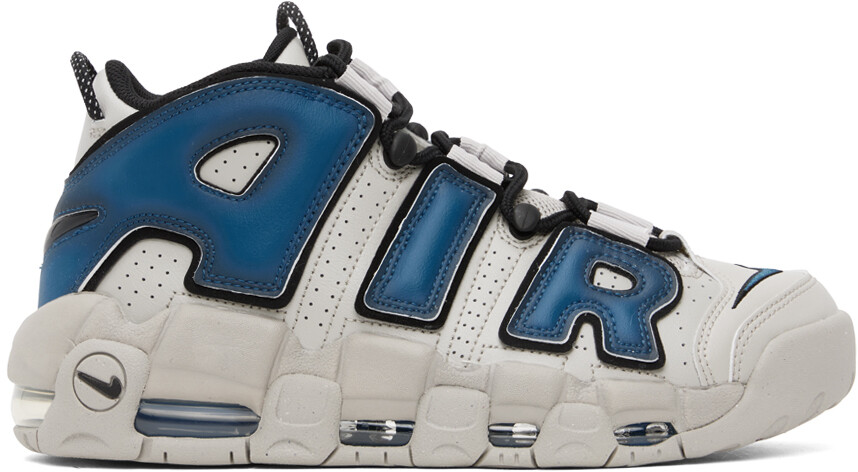 

Серо-синие кроссовки Nike More Uptempo 96